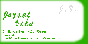 jozsef vild business card
